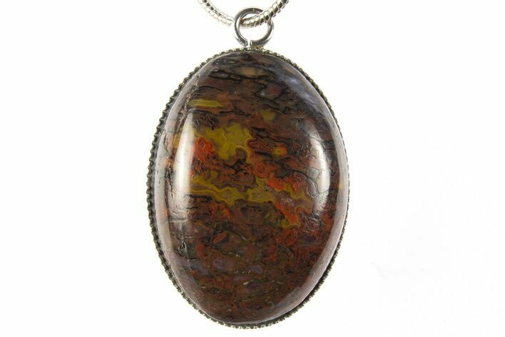 Dinosaur Bone (Gembone) Pendant - Includes Chain #327646
